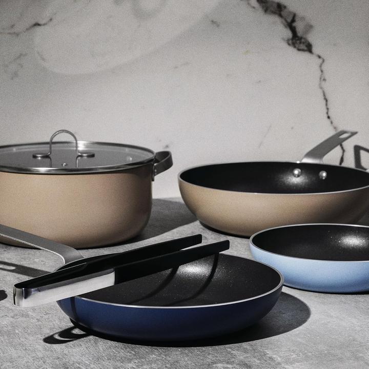 Actual product image Alessi Cooking pot set TAMA (Frying pan, Pot, Wok, Aluminium)