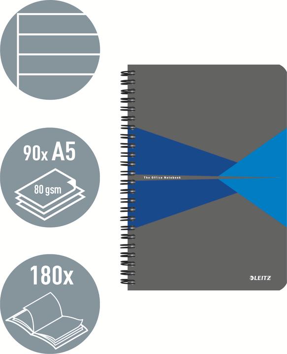 Actual product image Leitz Notebook Office PP (A5, Lined, Soft cover)
