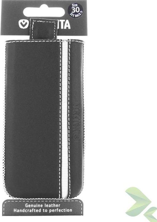 Produktbild Valenta Pocket Stripe - Leder-Schutzhülle (schwarz) (Sony Xperia Z, Samsung Galaxy S5, Sony Xperia M2)