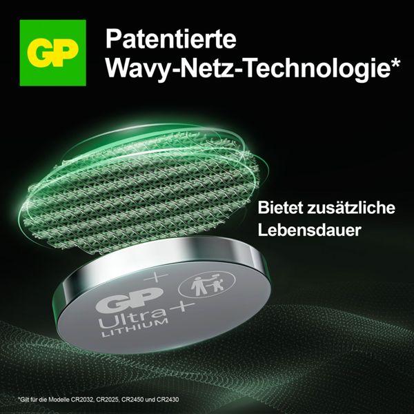 Actual product image GP Batteries Knopfzelle CR2032, 3V,2Stk. Lithium, 2-er Blister, DL2032 (2 pcs., CR2032, 220 mAh)