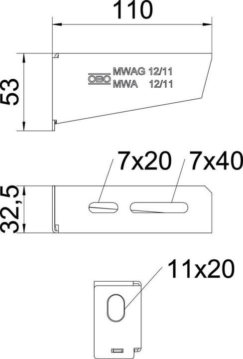 Image du produit OBO Bettermann Bras mural et bras avec 6424430