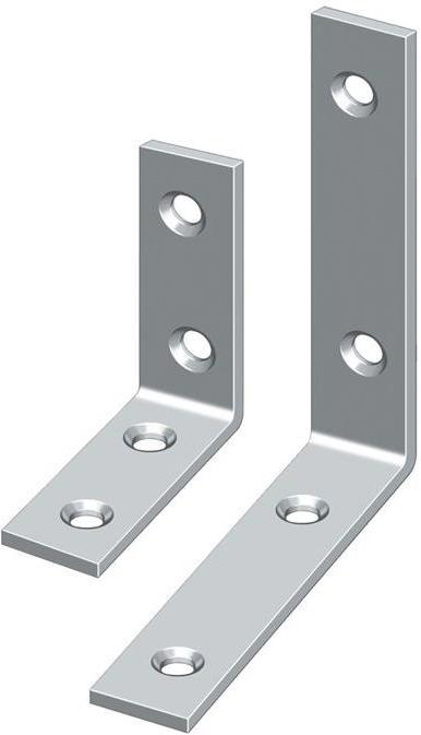 Immagine prodotto Hohage Angolo artigianale Lunghezza 30 mm Larghezza 10 mm Spessore 1,8 mm Acciaio zincato giallo stretto (50 pz.)