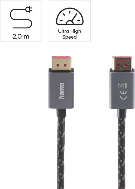 Produktbild Hama DisplayPort — DisplayPort (2 m, DisplayPort, 1.4)
