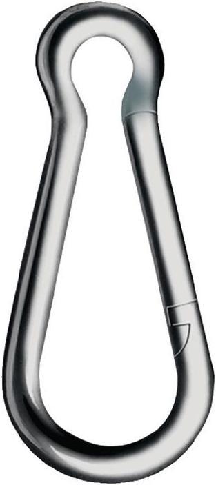 Actual product image Kleinsorge Snap hook DIN 5299, shape C length 120 mm, wire thickness 11 mm load-bearing capacity 450 kg zinc...
