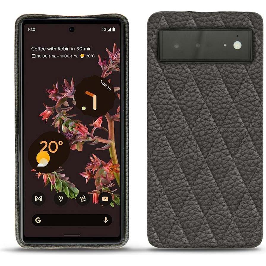 Noreve Lederschutzhülle (Google Pixel 6), Smartphone Hülle, Grau