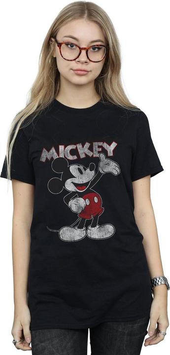 Actual product image Disney Womens/Ladies Presents Mickey Mouse Cotton Boyfriend T-Shirt (M)