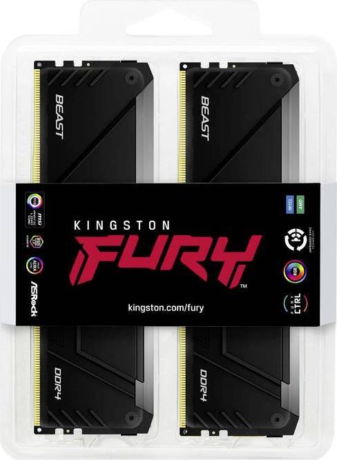 Produktbild Kingston Fury Beast (4 x 8GB, 3600 MHz, DDR4-RAM, DIMM)