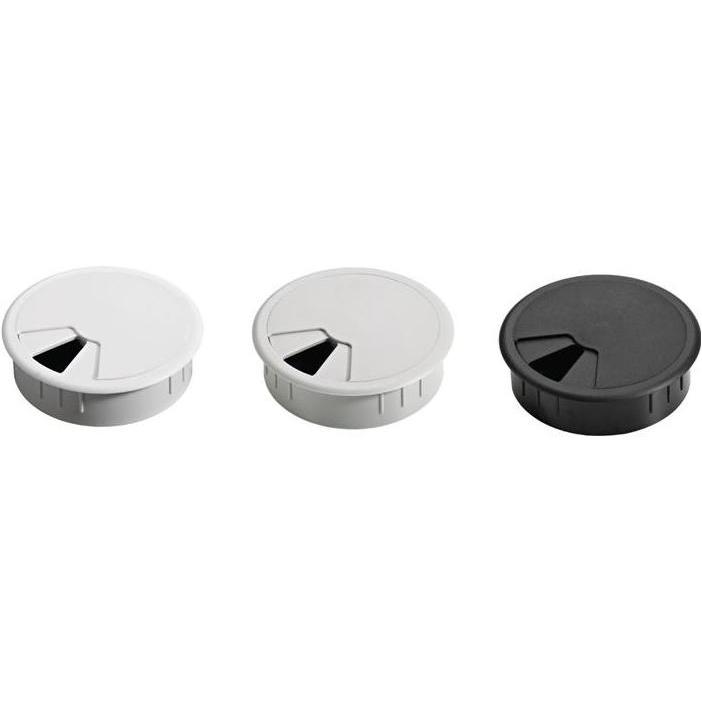Thumbnail - Hettich, Kabelschutz + Kabelführung, Kabeldurchführung Kunststoff braun Einlass-Ø 80 mm (Kabeldurchlass, 88 mm)