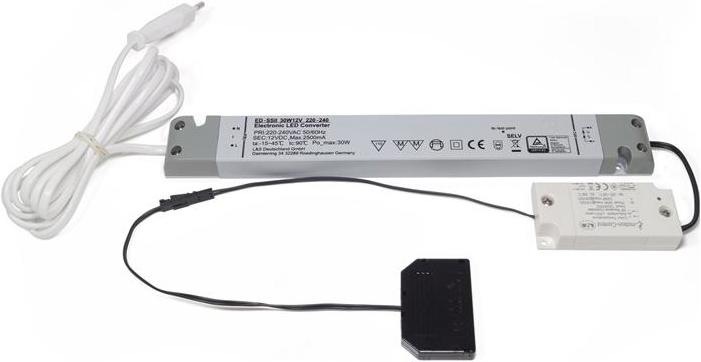 Produktbild L&S Emotion 1-Kanal Funksteuerung Serie Frankfurt 230 V 24 V 60 W 6-fach Verteiler