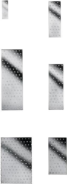 Actual product image Simpson Sst Perforated sheets NP 20/120/300 hot-dip galvanised EN 14545 (Perforated plate, 25 pcs.)