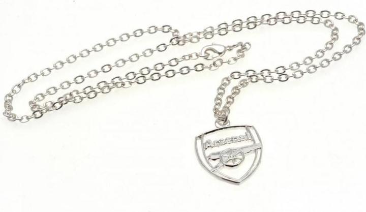 Produktbild Arsenal FC versilberter WappenAnhänger und Kette (100% Metall)