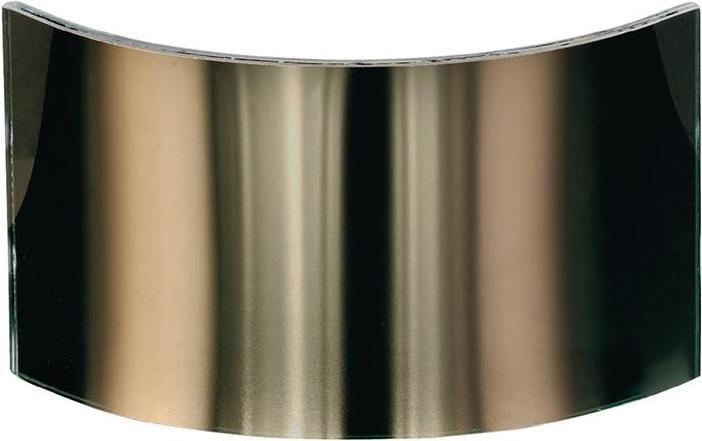 Jutec Lente grandangolare vaporizzata in oro, f. 4000 382 040 Policarbonato 100 x 220 mm (Cuscinetti di ricambio per le protezioni acustiche)