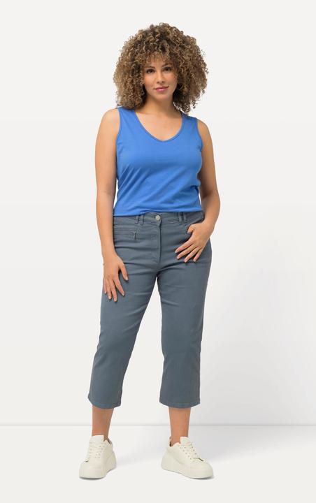 Produktbild Ulla Popken 7/8-Stretchhose Mony, Zipptaschen, Stretchkomfort (44)