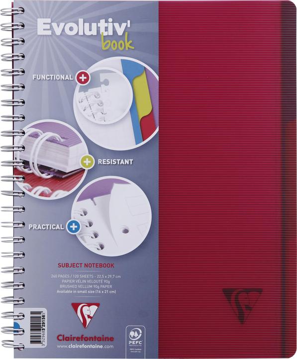 Immagine prodotto Clairefontaine Libro Evolutiv (A4+, Righe, Copertina morbida)