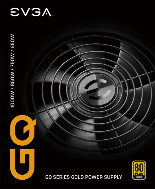 Image du produit EVGA Alimentation 1000 GQ 1000 W, 80 PLUS Gold, entièrement modulaire (1000 W)