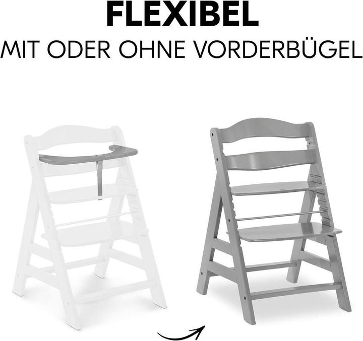 Produktbild Hauck Hochstühle Hochstuhl Alpha Plus Grey - im Sparset inkl. (Treppenhochstuhl)