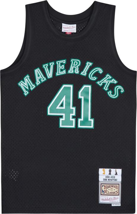 Produktbild Mitchell & Ness NBA Dallas Mavericks Dirk Nowitzki Black Team Color Swingman Trikot Herren (M)