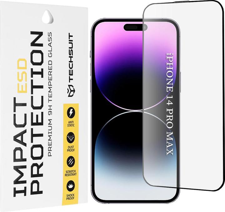 Produktbild Techsuit - ESD Glass - iPhone 14 Pro Max - Black (Apple iPhone 14 Pro Max)