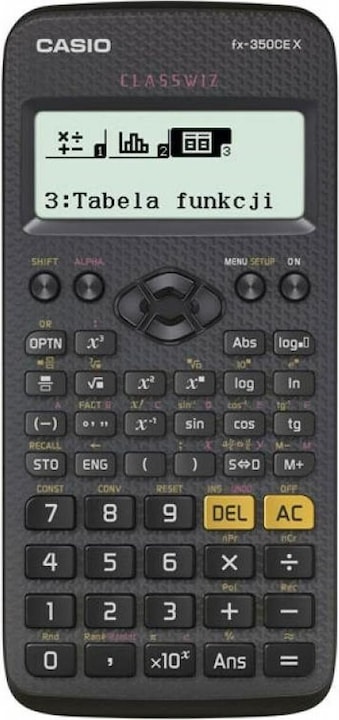 Actual product image Casio FX-350CEX (Rechargeable battery)
