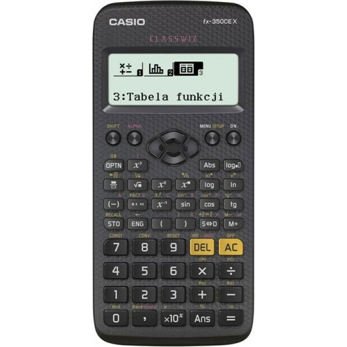 Casio, Calcolatrice, FX-350CEX (Accumulatore di carica elettrica)