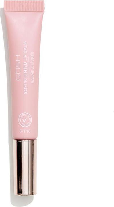 Produktbild Gosh Tinted Lip Balm with SPF 15 Vegan Lip Care Stick in Rose (003) Moisturizing Lip Balm (Lippenbalsam, 8 ml)