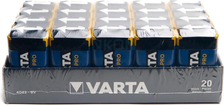 Produktbild Varta Industrial (20 Stk., 9V Block, 640 mAh)