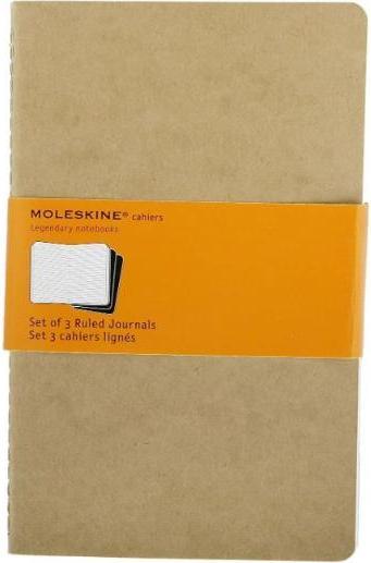 Actual product image Moleskine Cahier Large Set of 3 (130 x 210 mm, Plain, Hardcover)