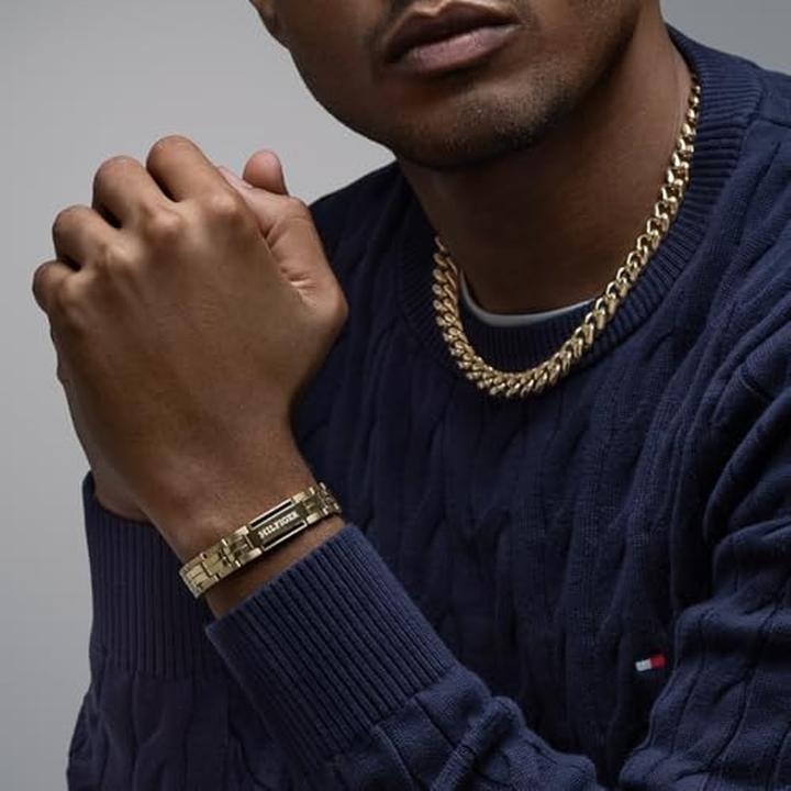 Image du produit Tommy Hilfiger Collier en acier massif pour hommes Wild 2790605 (Acier inoxydable avec revêtement doré)