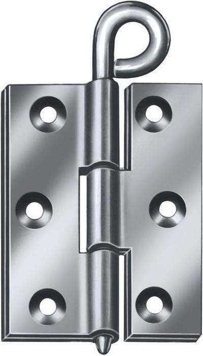 Produktbild Vormann Kulissenscharnier Höhe 70 mm Breite 55 mm Stärke 3 mm Stahl blau verzinkt geschlagen