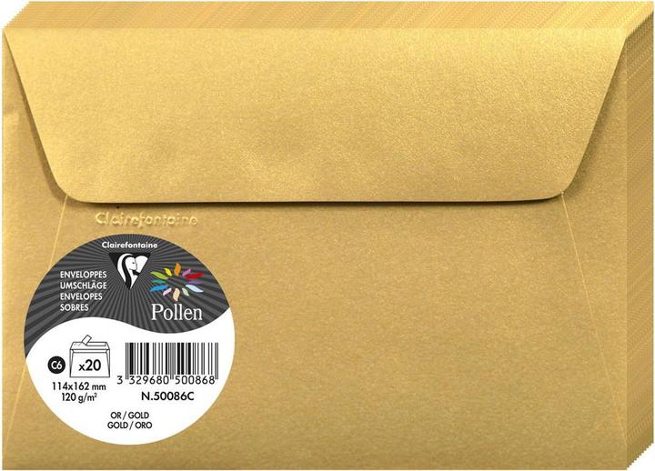 Actual product image Clairefontaine Pack of 20 envelopes (C6, 20x)