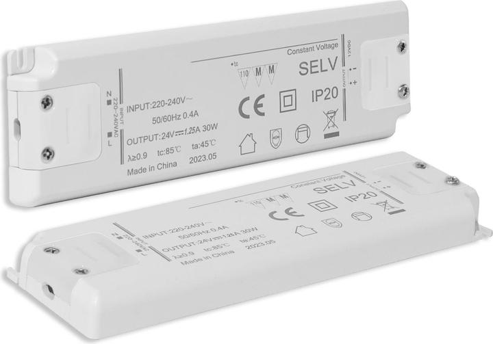 Produktbild Isoled LED Trafo 24V/DC, 0-30W, ultraflach, SELV