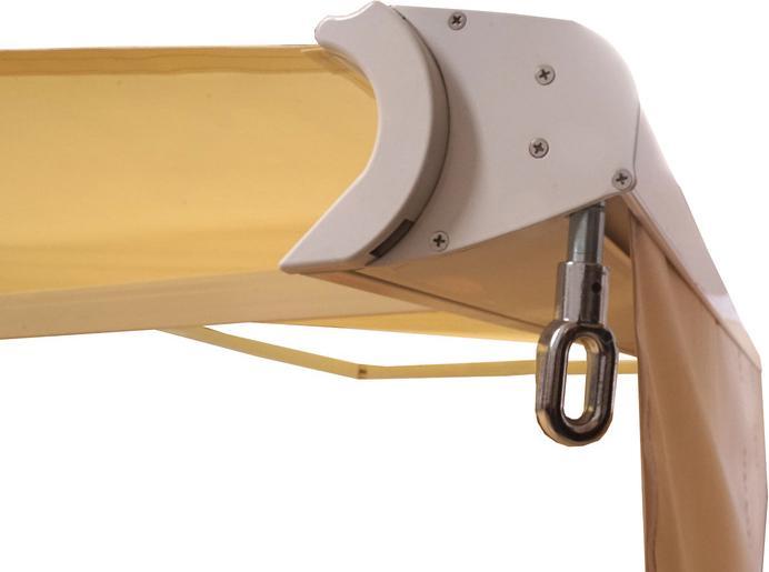 Produktbild Mendler Elektrische Kassetten-Markise, Vollkassette, 5x3m ausfahrbarer Volant Acryl Creme - 19591 (5 m)