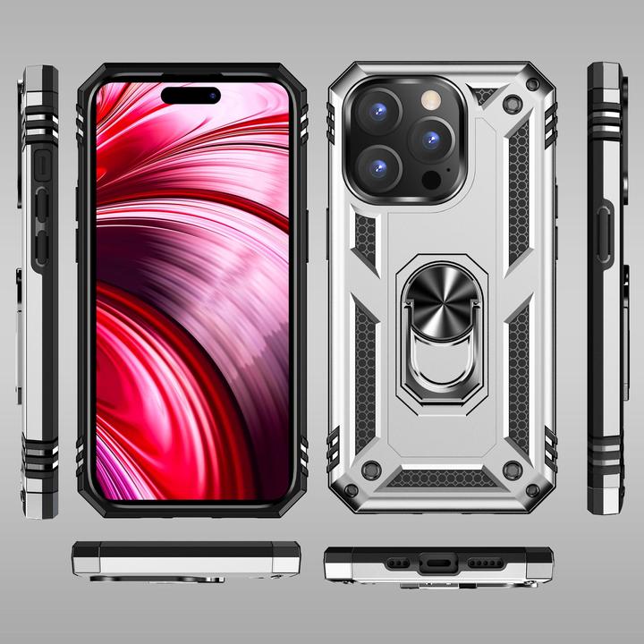 Produktbild Nalia Stossfeste Military-Style Ring Hülle (Apple iPhone 14 Pro)