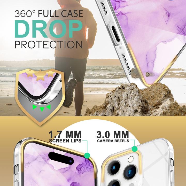 Productafbeelding Nalia Heldere 360 graden dekking (Apple iPhone 14 Pro)
