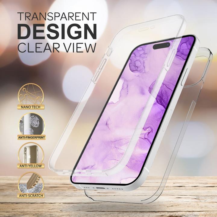 Productafbeelding Nalia Heldere 360 graden dekking (Apple iPhone 14 Pro)