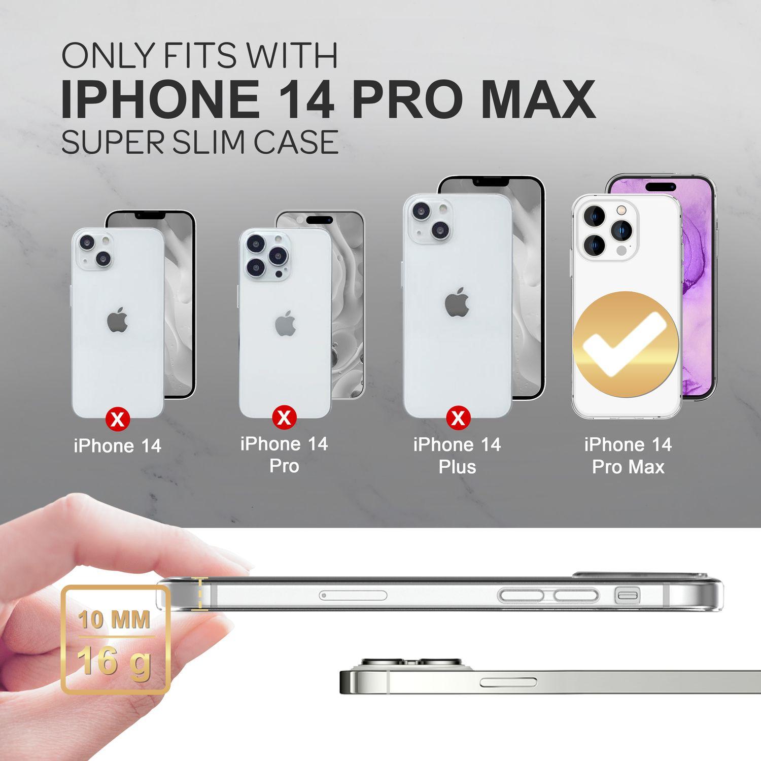 Thumbnail - Nalia Klare 360 Grad Hülle (Apple iPhone 14 Pro Max), Smartphone Hülle, Transparent