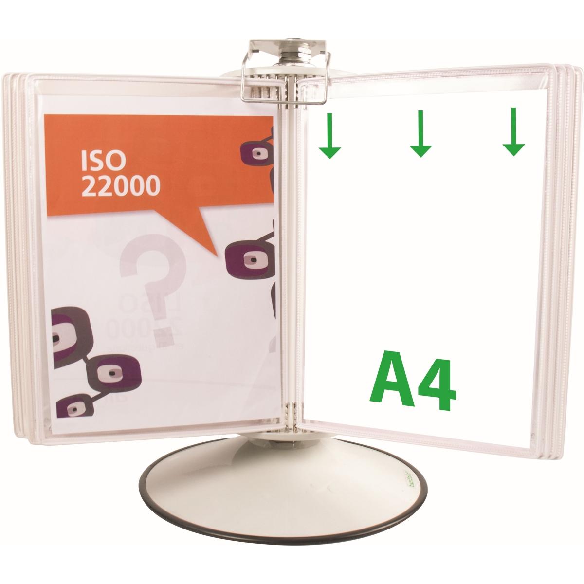 Tarifold, Informationsschild, Sichttafelsystem 444502 DIN A4 weiss mit 50 St. Sichttafeln