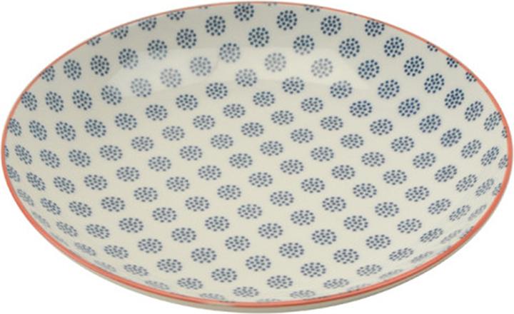 Haynan Porzellanteller mit Muster (1x, 22 cm)