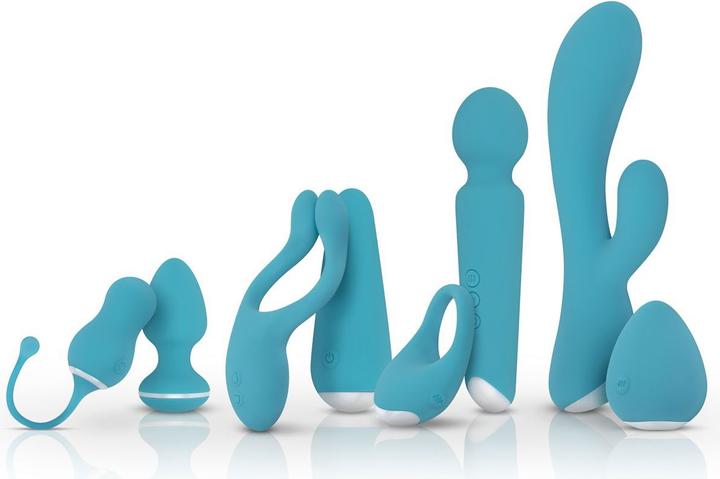 Produktbild Easytoys Elena Vibrationsei mit Fernbedienung Azul