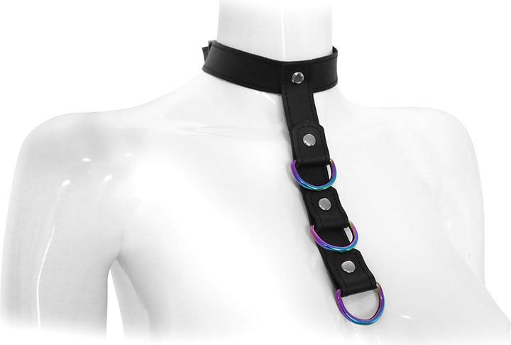 Immagine prodotto Kiotos Leather Collar Connecting Strap Rainbow