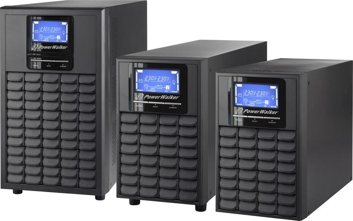 Produktbild Powerwalker VFI 3000 C LCD 3000VA 2400W Online USV Tower Doppelwandler SNMP Slot (3000 VA, 2400 W, Online-Doppelwandler USV)