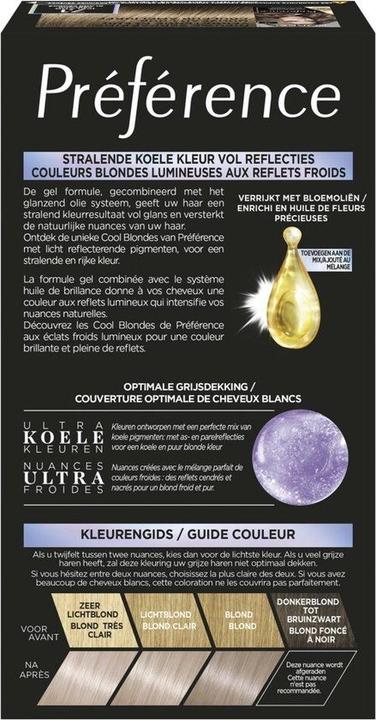 Image du produit L'Oréal Paris Loreal Paris Preference Cool Blondes 7.1 Iceland Asblond Hair Color (7.1 Iceland Asblond)