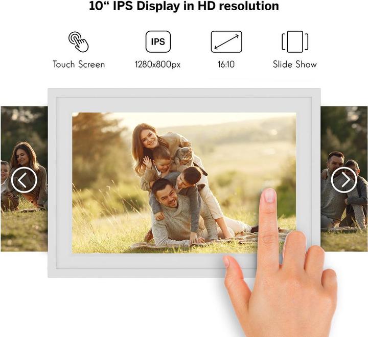 Produktbild Thomson 10" Smart Photo Frame - Black (10.10", 1280 x 800 Pixel)