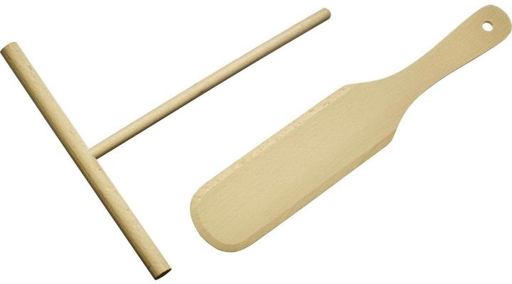 Westmark Spatule à crêpes et répartiteur de pâte Woody (set de 2)