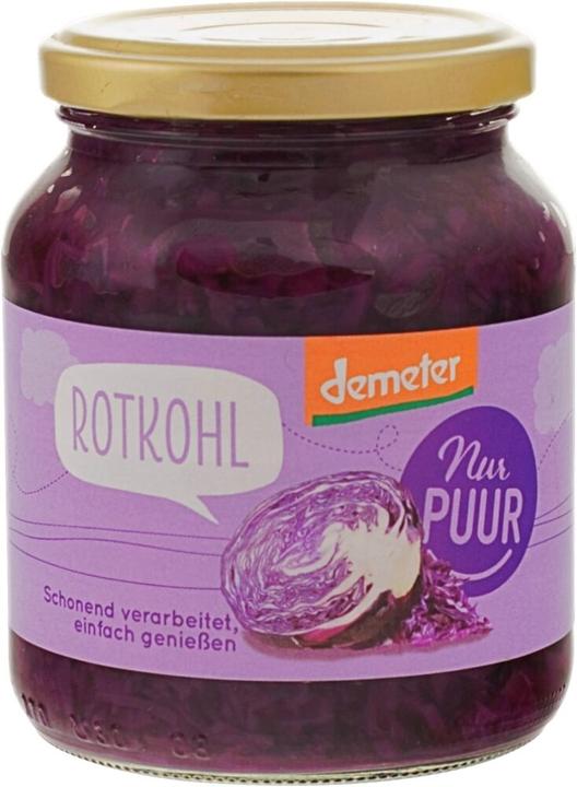 Nur PUUR Red cabbage in a jar Demeter (350 g)