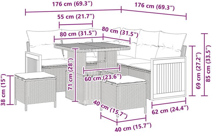 Actual product image vidaXL Harmoni