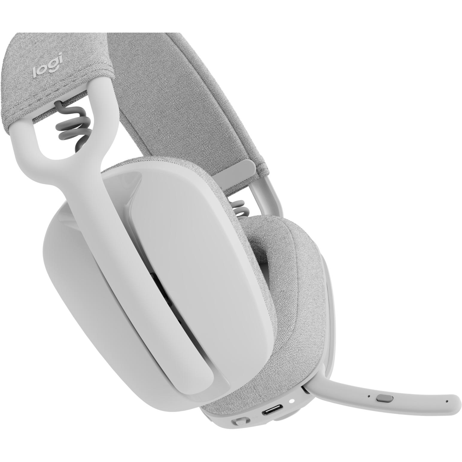 Thumbnail - Logitech Zone Vibe 100 (Kabellos, USB-C), Office Headset, Weiss