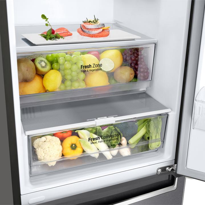 Actual product image LG Refrigerator-freezer combination GBP62DSNGN, Graphite, Right (384 l)