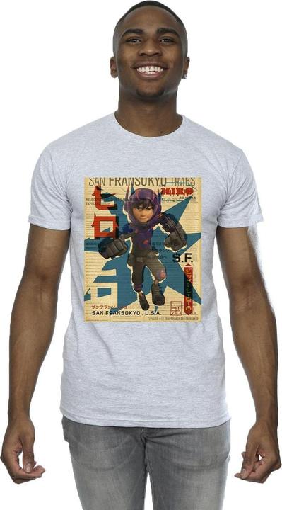 Produktbild Disney Big Hero 6 Baymax Hiro Newspaper TShirt (XL)