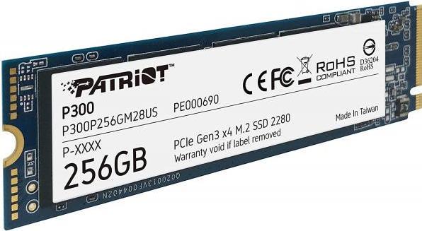 Actual product image Patriot P300 SSD 256GB (256 GB, M.2 2280)
